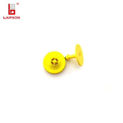 New Round Waterproof 134.2Khz RFID HDX Animal Ear Tag For Cattle Sheep Pig Tracking