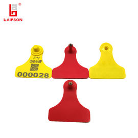 TPU 60mm 58mm Bovine Cow Livestock Ear Tags Customized Color Non Toxic