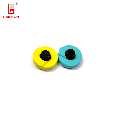 UHF 860Mhz TOP TPU Laipson Waterproof RFID Round Animal Ear Tag For Pig Sheep Farm