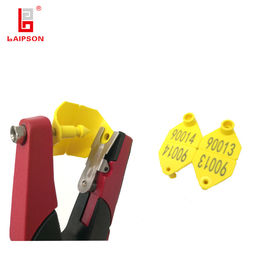 35MM Double UV Resistant Animal Ear Tag For Alpaca Goats Identification Management