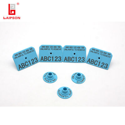 52MM 38MM Rectangular ROHS Animal Identification Tags