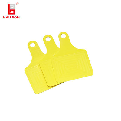 Basf TPU Cattle Sheep Cow Neck Tag With Laser Printing In Yellow